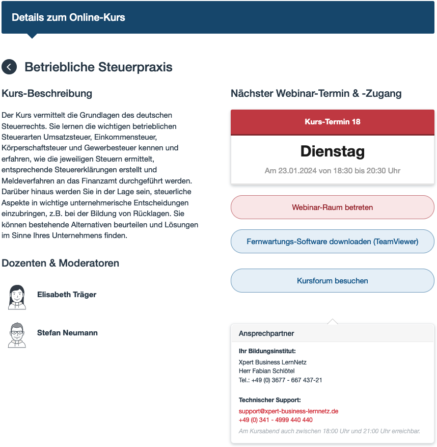 Webinarprofil