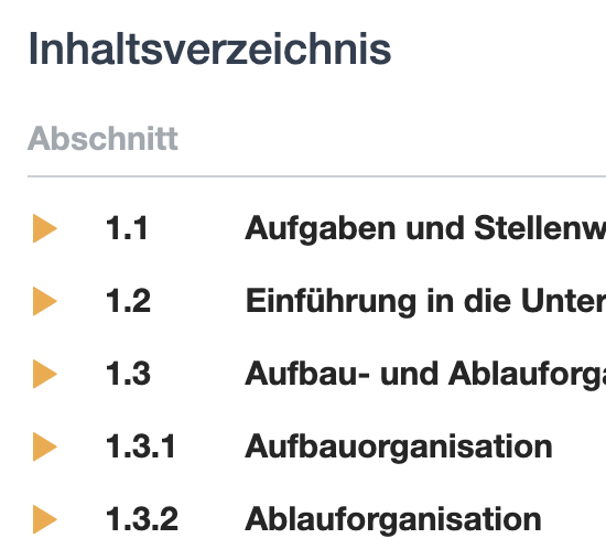 Kapitelübersicht
