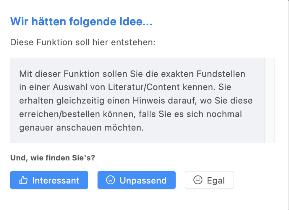 Feedback Quelle aufsuchen