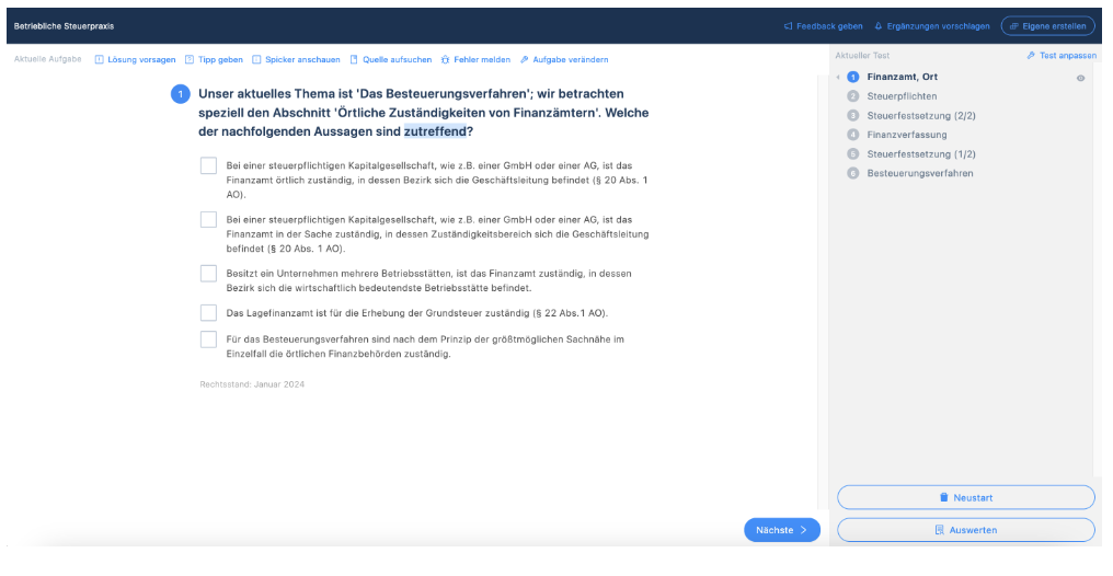 Der Test-O-Mat