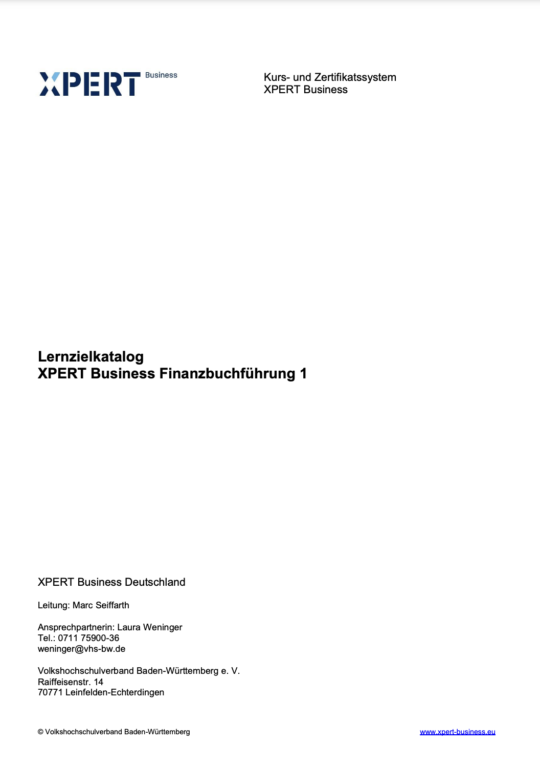 Vorschau Lernzielkatalog